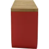 Alessi BG03 R Mattina Brotkasten, Stahl, Bambusholz, Rot, Einheitsgröße (BG03 R)