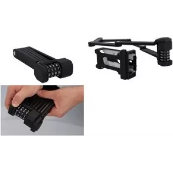 Faltbares Fahrradschloss FISCHER PROTEC FN85 — Faltschloss, gehärteter Stahl, Länge 850 mm