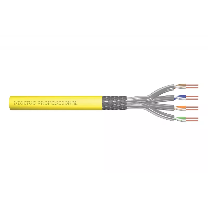 Netzwerkkabel Digitus CAT 7A S-FTP Simplex 1000m Gelb