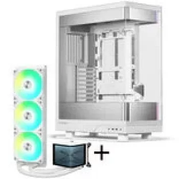 PHANTEKS Evolv X2 + TRYX PANORAMA ARGB Komplette Wasserkühlung – Weiß, 360 mm
