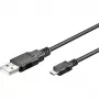 USB 2.0 Kabel, USB-A Stecker > Micro-USB Stecker (schwarz, 5 Meter)
