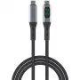 USB-Kabel 4smarts 541438 USB4 Gen 2x2 1,5 m USB-C Schwarz Grau