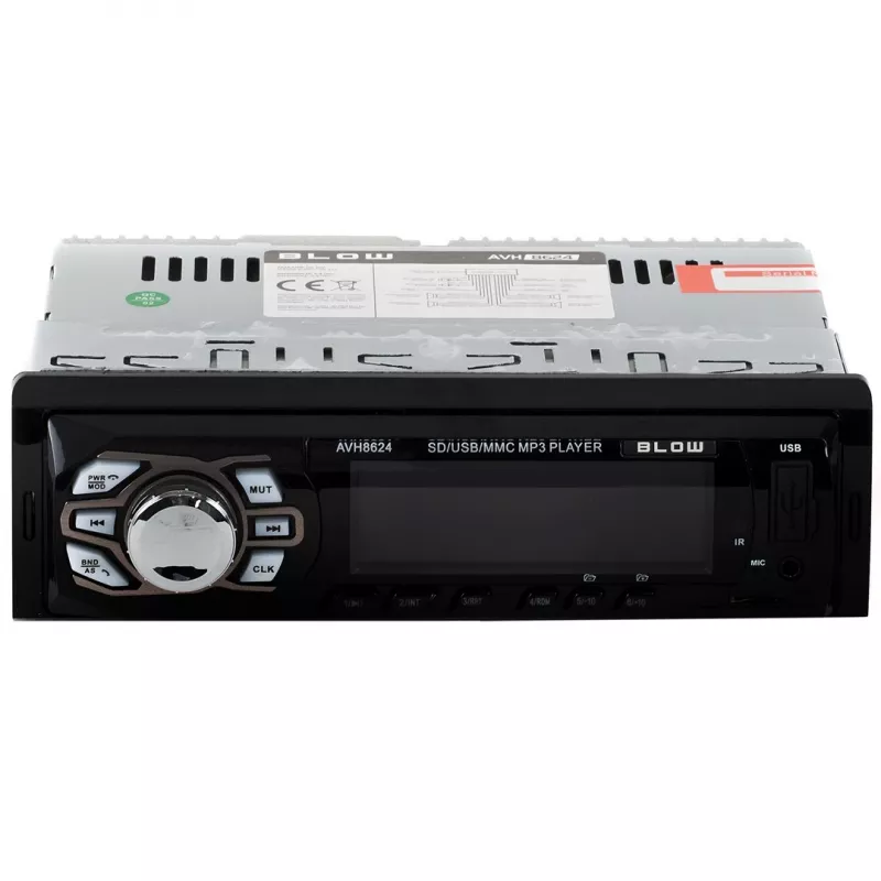 Autoradio BLOW AVH-8624 — FM RDS, 45W RMS, Bluetooth, USB, MicroSD, AUX, LCD-Anzeige, Fernbedienung, schwarz