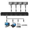 Qoltec 51799 Aktiver HDMI-Splitter 4 x HDMI 4K x 2K | 6 Gb/s | 60 Hz