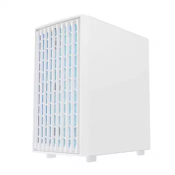 PC-Gehäuse MODECOM BREEZE ARGB Flow MIDI Schwarz — ATX, 3x140mm Front + 1x140mm Rückseite, gehärtetes Glas, USB-C