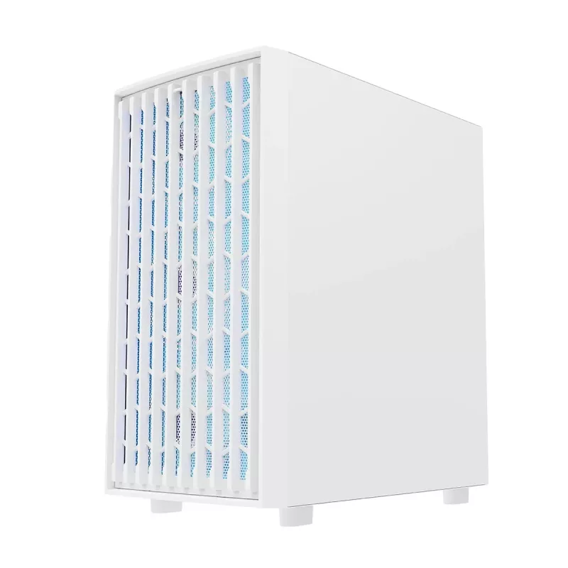 PC-Gehäuse MODECOM BREEZE ARGB Flow MIDI Schwarz — ATX, 3x140mm Front + 1x140mm Rückseite, gehärtetes Glas, USB-C
