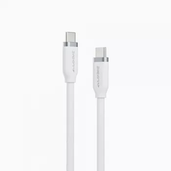 Alogic Elements Silicone 5A/240W Tie USB-C zu C Stecker Weiß 2M (ELSI5U2CCWH2)
