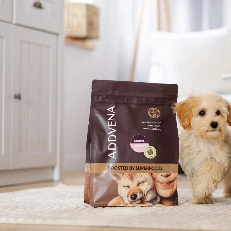 ADDVENA Boosted by superfoods Junior Small Beef - Trockenfutter für Hunde - 2,5 kg