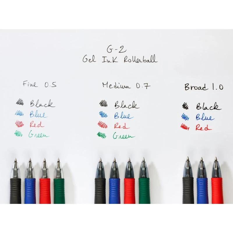 Pilot BL-G2-7 Grüner Gelstift 0,4 mm Spitze Transparenter Körper