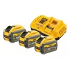 Akku- und Ladegerät-Set DeWalt DCB118X3 — Li‑Ion 9 Ah Akku mit Ladegerät