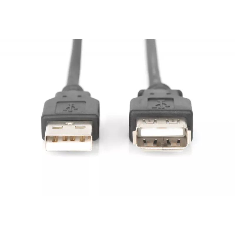 Digitus - USB-Verlängerungskabel - USB Typ A, 4-polig (M) - USB Typ A, 4-polig (W) - 3,0 m (USB / USB2.0) - Schwarz (AK-300202-030-S)