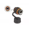 Netzwerkkabel DeLOCK 88145 RJ45 auf RJ45 Cat.6A Schwarz
