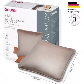 Heizkissen Beurer HK77 wiederaufladbar Smokey-Taupe – tragbares elektrisches Wärmekissen