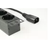 Power Distribution Unit GEMBIRD EG-PDU-014-C14, 8 AC-Ausgänge, C14-Eingang, 3 m Kabel, 1U, 3680 W, 10 A, Aluminium, schwarz