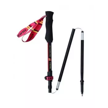 Trekkingstöcke Viking Kettera Pro Lady — Damen-Trekkingstöcke, verstellbar, Paar, schwarz/fuchsia