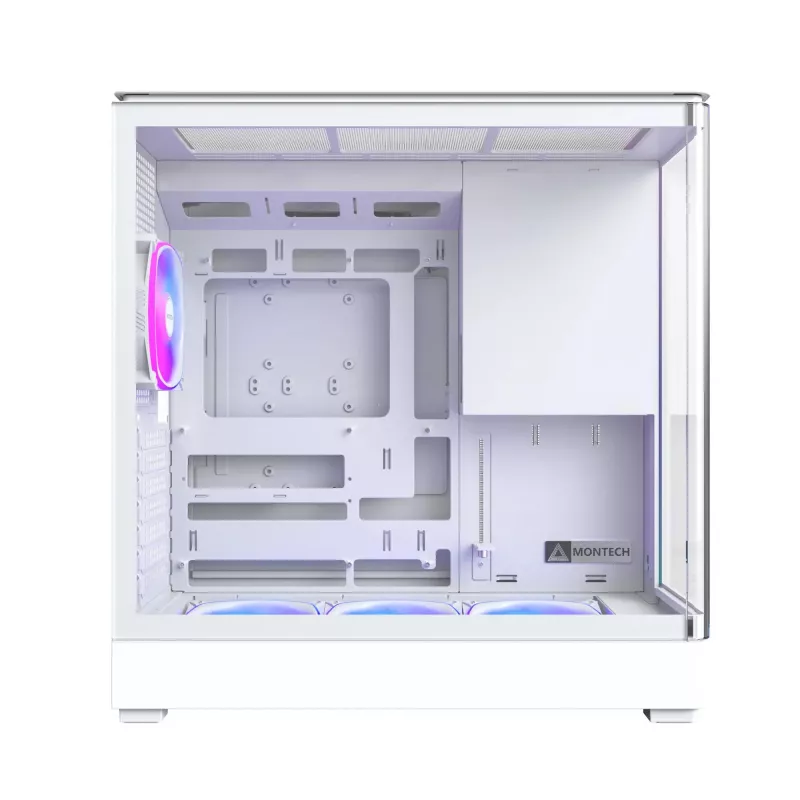 PC-Gehäuse Montech KING 45 PRO (W) — Weißer Midi-Tower für Micro-ATX / Mini-ITX
