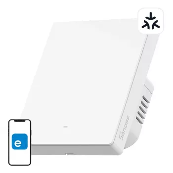 Wandmontierter WLAN-Smart-Schalter Sonoff M5-1C-80W 1-Kanal, für Rahmen, 80W