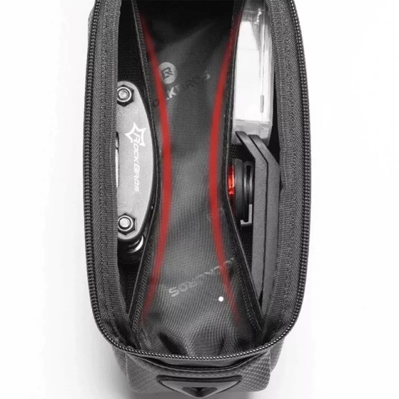 Rockbros B68-1 Fahrradrahmentasche Handytasche 1,7 l Schwarz