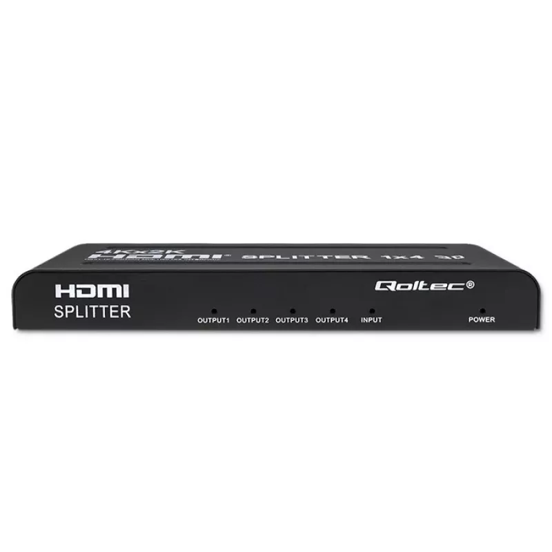 Qoltec 51798 Aktiver HDMI-Splitter 4 x HDMI 4K x 2K | 3.4Gb/s