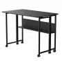 Klapptisch Maclean, schwarz, mobil 100x58 cm, max. 50 kg, MC-126 B