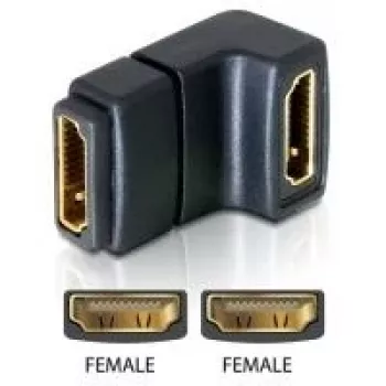 Adapter HDMI female 90° down DeLOCK 65075