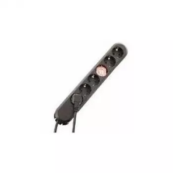 Bachmann Smart Stromverteiler 5m 6 AC-Steckdosen Schwarz