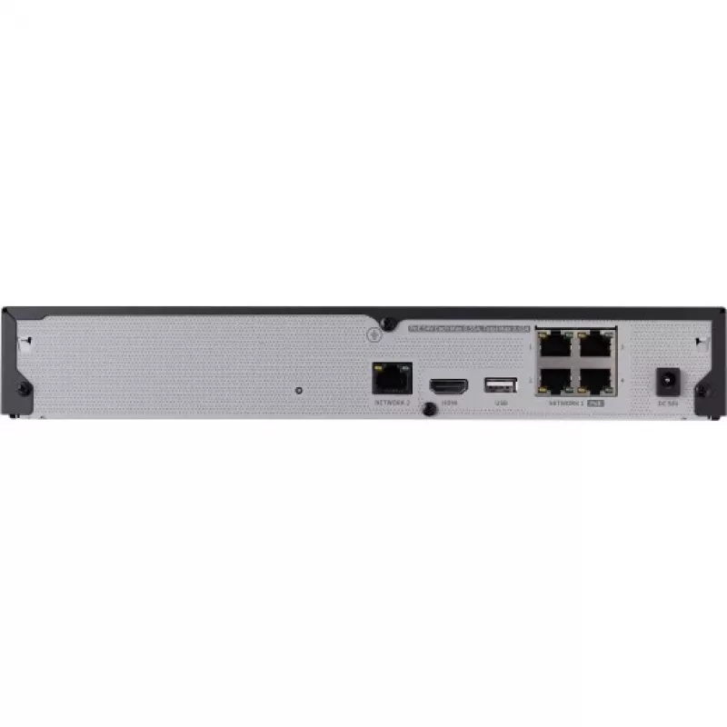 Netzwerk-Videorekorder - 4 IP-Kanäle - H.265 - 40 Mbit/s - HDMI - PoE-Switch - ohne HDD