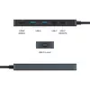 USB-C-Hub HYPER HD4101BKGL – 5-Port (USB-C, USB 3.2 Gen1 Typ-A, HDMI 4K), 5000 Mbit/s, Schwarz