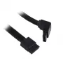 SilverStone SATA III-Kabel 50 cm gewinkelt / gerade - ummantelt schwarz
