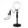 Ring-LED-Lampe Puluz mit verstellbarem Stativ PU391