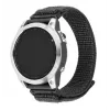 Nylon-Sportarmband FIXED QuickFit 22 mm für Garmin, dunkelgrau, Handgelenk 160–210 mm