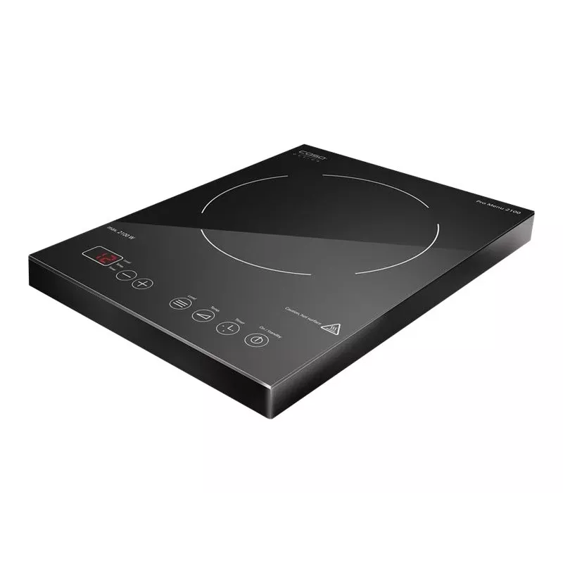 Induktionsplatte Caso Pro Menu 2100 – Schwarz, Sensor, vorne oben