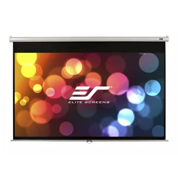 Elite Screens | Manual Series | M113NWS1 | Diagonale 113 Zoll | 1:1 | Sichtbare Bildbreite (B) 203 cm | Weiß