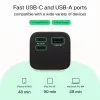 Tragbare Batterie Green Cell PBGC25UD, 25200 mAh, Li‑Ion, 140 W Gesamtleistung, 2× USB‑C + 1× USB‑A, OLED-Display, Aluminiumgehäuse