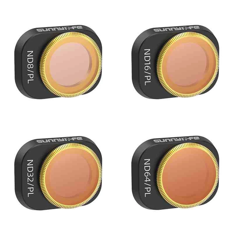 Filter-Set Sunnylife für DJI Mini 4 Pro – Neutraldichte- und Polarisationsfilter 4 Linsen (ND8, ND16, ND32, ND64)