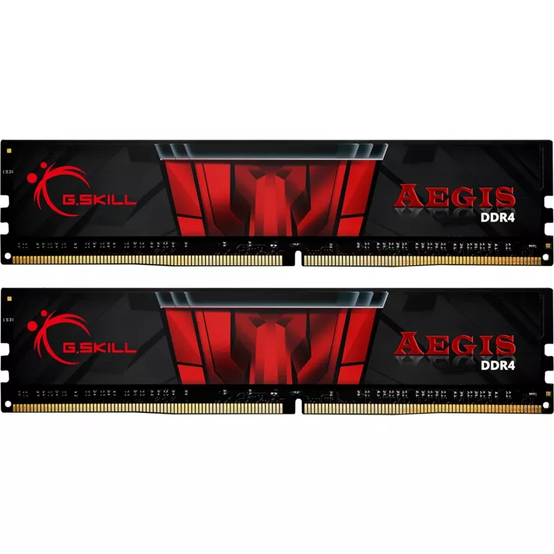 Desktop-Arbeitsspeicher DIMM G.SKILL DDR4 16GB (2x8GB) 2666MHz PC21300, 288-Pin, CL19, XMP 2.0, ungepuffert, Kühlkörper