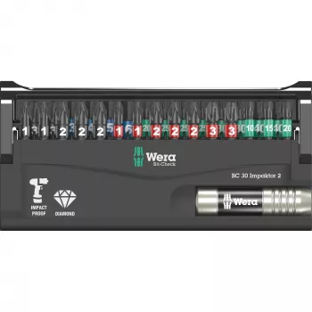 Wera 05057697001 Bit-Check 30 Impaktor 2 Bit-Set