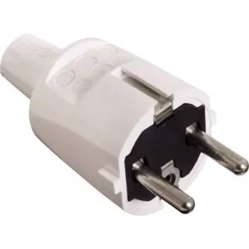 AS SCHWABE PVC-Stecker 16A, 250V robuste Version Weiß (62221)
