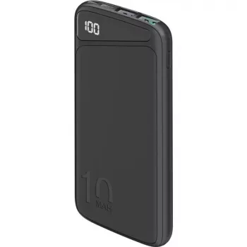 Fast-Charging-Powerbank 10.000 mAh (schwarz, USB-C PD, QC 3.0, 10.000 mAh)