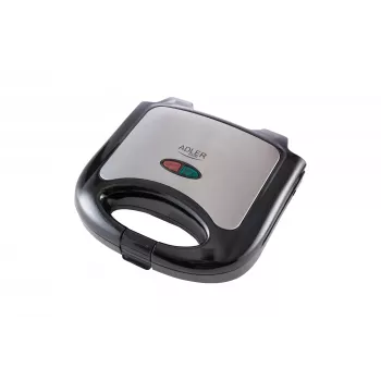 Sandwichmaker Adler AD 3015 750 W Schwarz Silber
