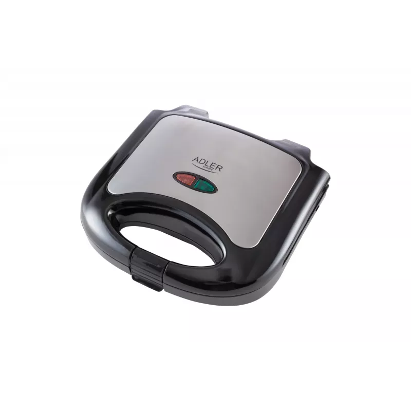 Sandwichmaker Adler AD 3015 750 W Schwarz Silber