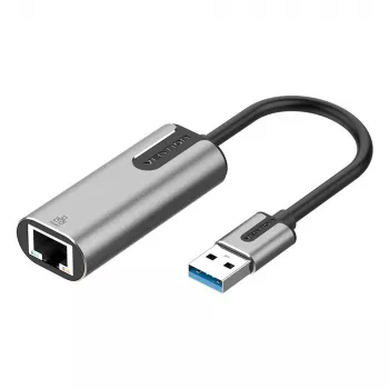 Vention USB 3.0-A auf Gigabit Ethernet Adapter Grau 0,15 m Aluminiumlegierung Typ