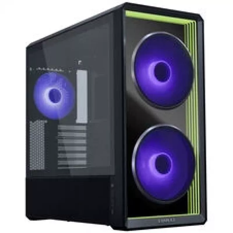 Lian Li LANCOOL 217 INF PC-Gehäuse-Bundle + 3x UNI FAN SL-INF 120 Reverse-Blade-Lüfter – Schwarz