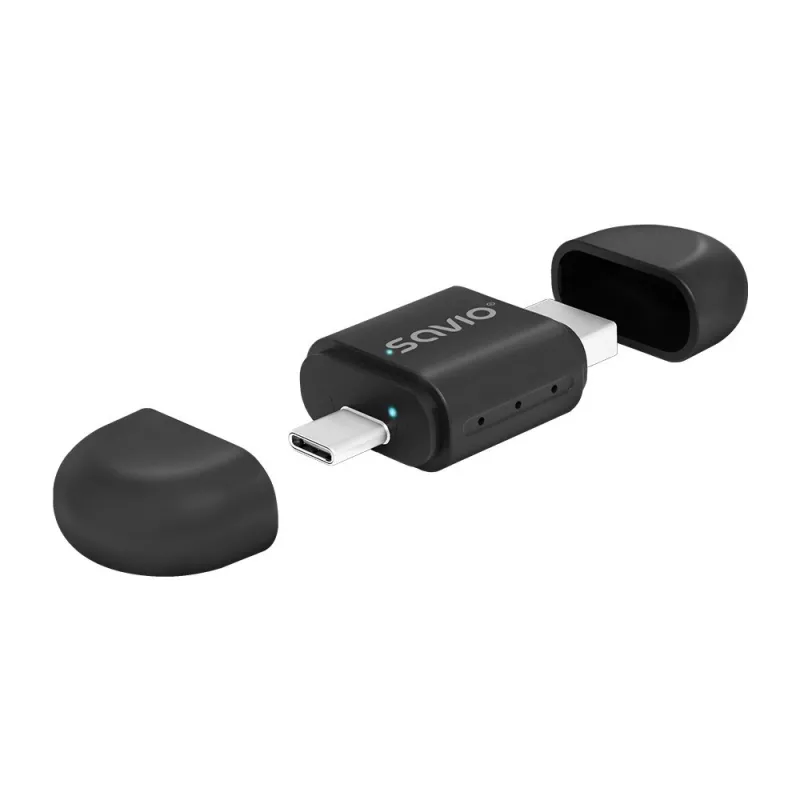 Drahtloser Audio-Transmitter Savio TR-17 Bluetooth USB 10 m Schwarz