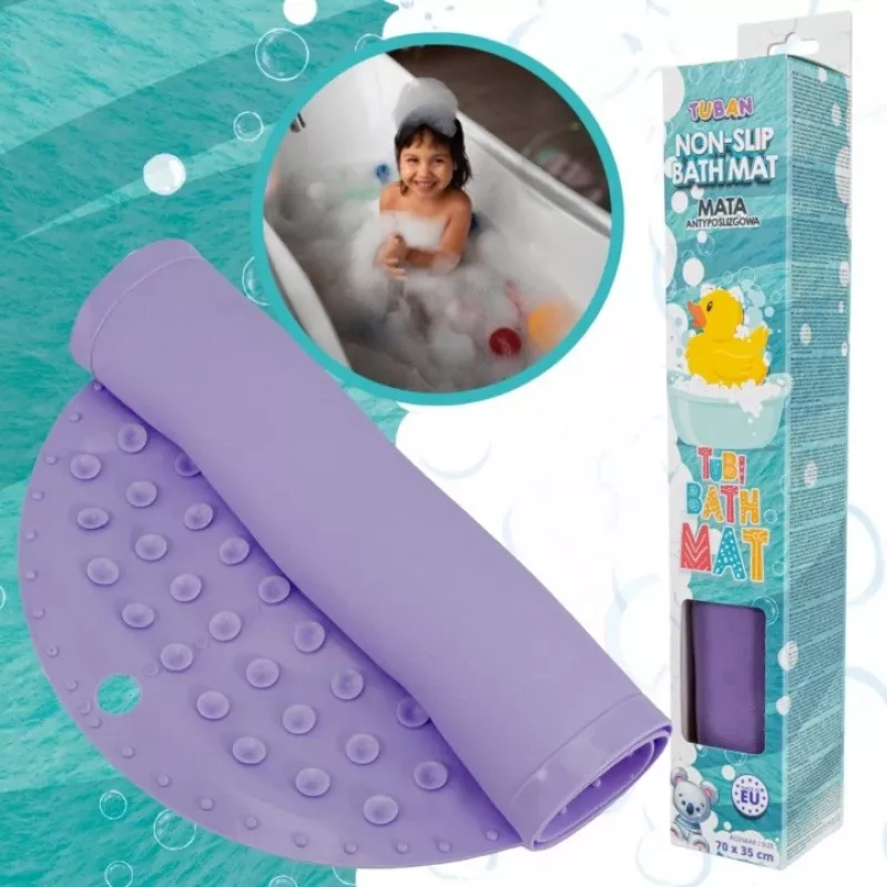 Rutschfeste Badematte Violett