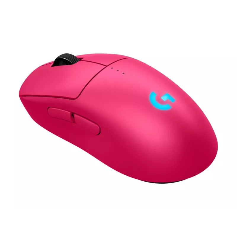 Logitech G PRO 2 - Maus - Gaming - rechts- und linkshändig - optisch - 8 Tasten - Kabellos, Kabelgebunden - 2,4 GHz, USB - USB Logitech LIGHTSPEED Empfänger - pink (910-007310)