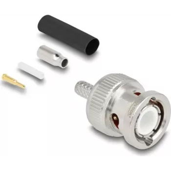 BNC-Crimpstecker DELOCK 90756 für Koaxialkabel RG-174 / RG-316 mit Schrumpfschlauch
