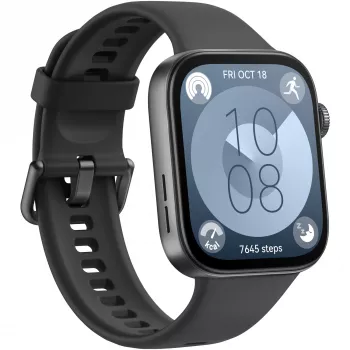 Huawei WATCH Fit 3 4,62 cm (1,82 inch) AMOLED 43,2 mm Digital 408 x 480 Pixel Touchscreen Schwarz Wi-Fi GPS (Satellit)