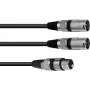 Audiokabel XLR 3-polig 2 x XLR 3-polig Schwarz Omnitronic 30225203