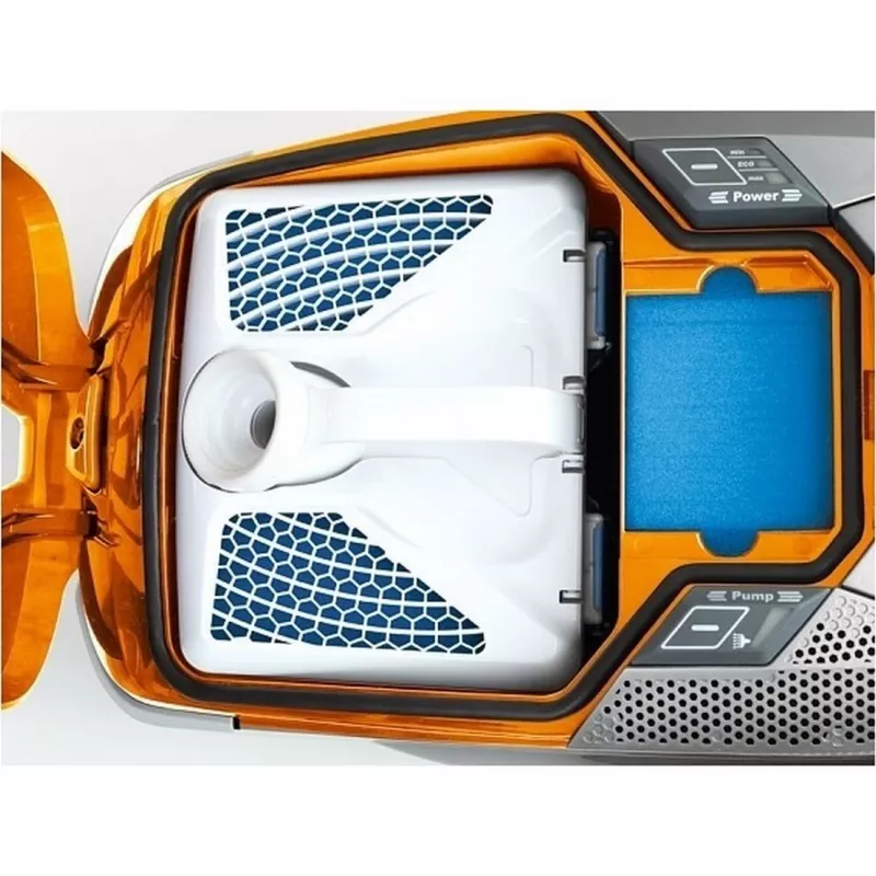 Bodenstaubsauger THOMAS Aqua + Pet & Family 1,8 L — Trocken- & Nasssauger, 1700 W, orange/grau